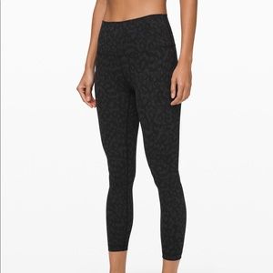 lululemon wunder under high rise 25 camo deep coal